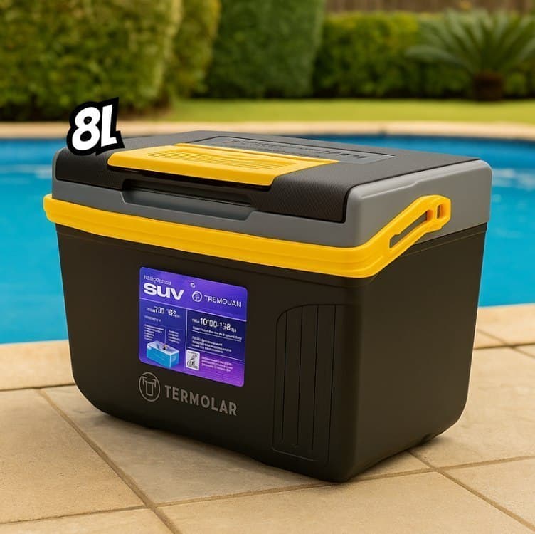 Caixa Termica Com Alça Praia Suv 8 Litros