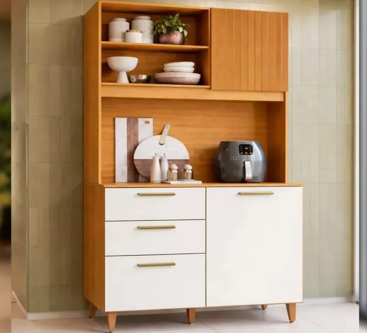 Armário Cozinha Compacto Cozinha Poliman C/ 3 Portas 2 Gavetas