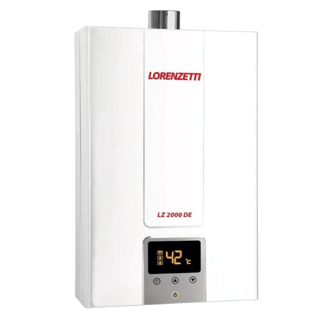 Aquecedor de Água a Gás Lorenzetti LZ 2000 DE-B GN Digital Bivolt 20L
