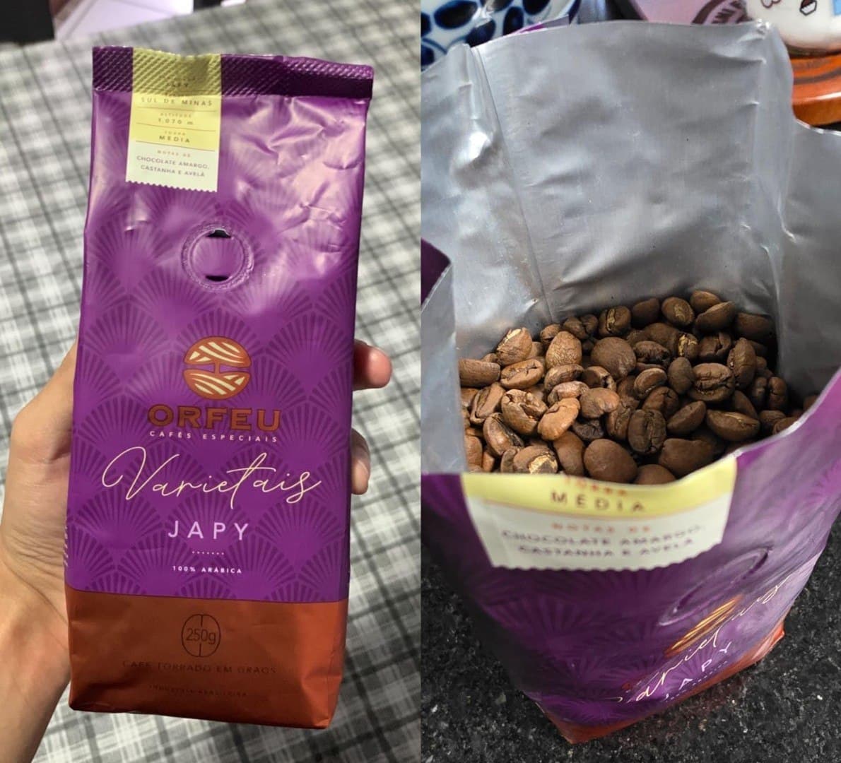 Café Orfeu Japy em Grãos 250g