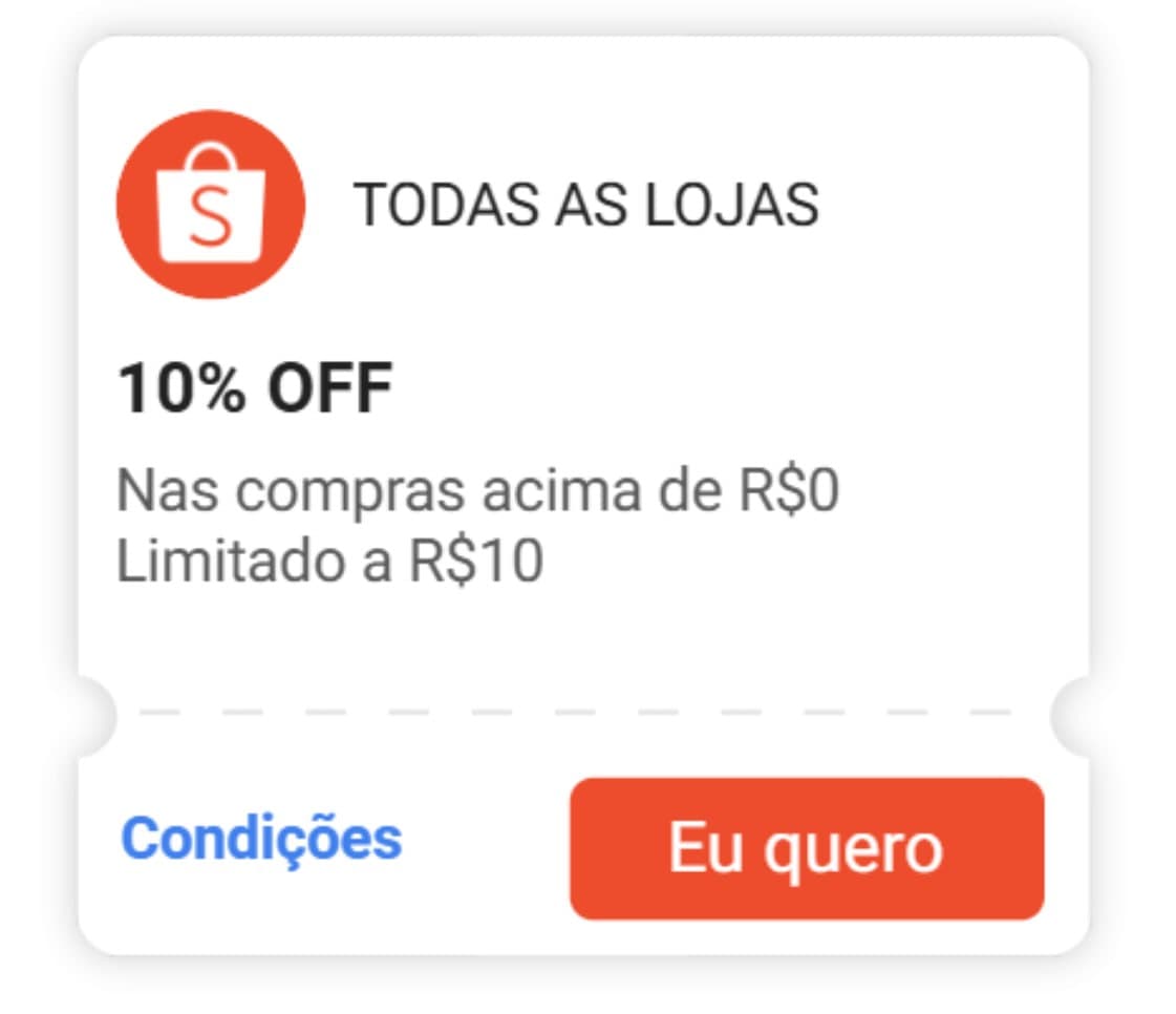 Cupom Shopee