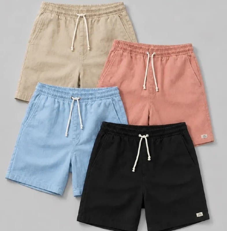 Kit 4 Short Linho Mauricinho