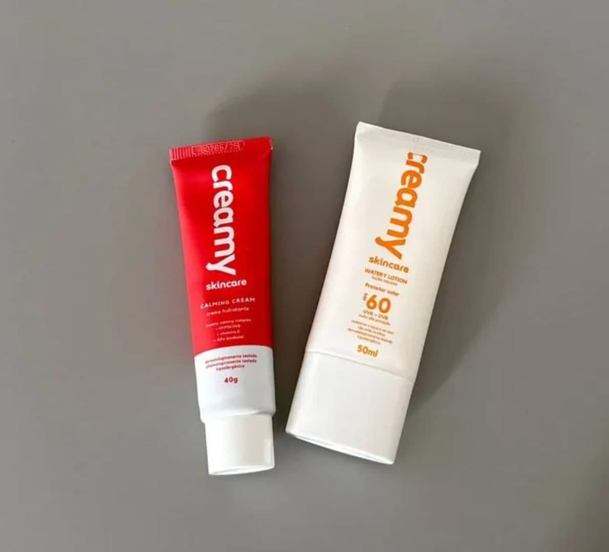 Kit Duo Protetor Solar FPS60 + Calming Cream - Creamy Skincare