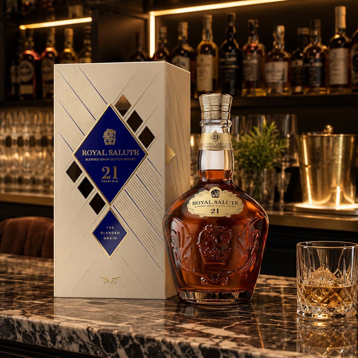 Whisky Escocês 21 Anos Royal Salute The Blended Grain 700ml