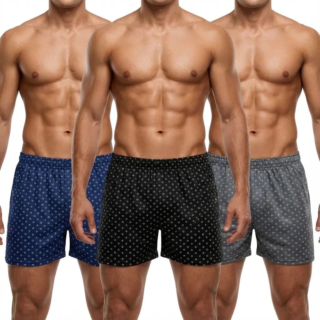 Kit 3 Samba Canção De Liganete Cueca Short